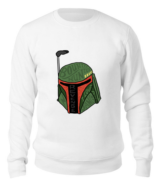 Заказать свитшот в Москве. Свитшот унисекс хлопковый Boba Fett (Star Wars) от originals - готовые дизайны и нанесение принтов.