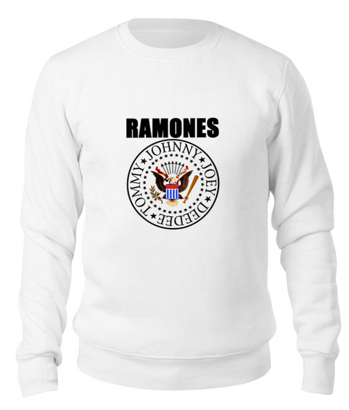 Заказать свитшот в Москве. Свитшот унисекс хлопковый Ramones  от cherdantcev - готовые дизайны и нанесение принтов.