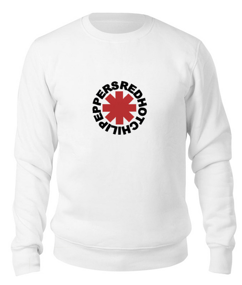 Заказать свитшот в Москве. Свитшот унисекс хлопковый Red Hot Chili Peppers от BURNSHIRTS - готовые дизайны и нанесение принтов.