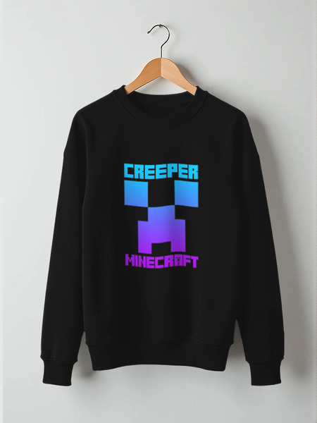 Заказать свитшот в Москве. Свитшот унисекс хлопковый MINECRAFT CREEPER от weeert - готовые дизайны и нанесение принтов.