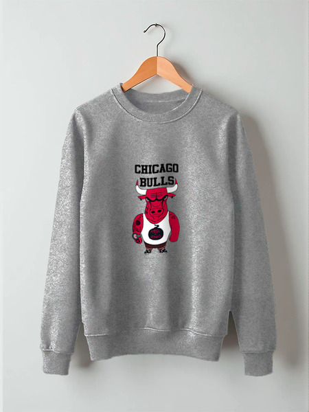 Заказать свитшот в Москве. Свитшот унисекс хлопковый Chicago Bulls от dizer - готовые дизайны и нанесение принтов.