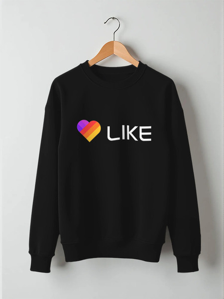 Заказать свитшот в Москве. Свитшот унисекс хлопковый Like  от DESIGNER   - готовые дизайны и нанесение принтов.