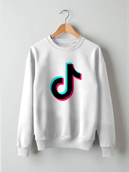 Заказать свитшот в Москве. Свитшот унисекс хлопковый TikTok  от DESIGNER   - готовые дизайны и нанесение принтов.