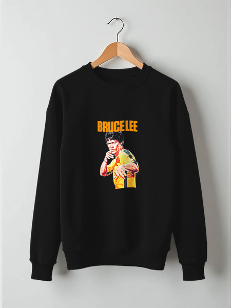 Заказать свитшот в Москве. Свитшот унисекс хлопковый Bruce Lee от Leichenwagen - готовые дизайны и нанесение принтов.