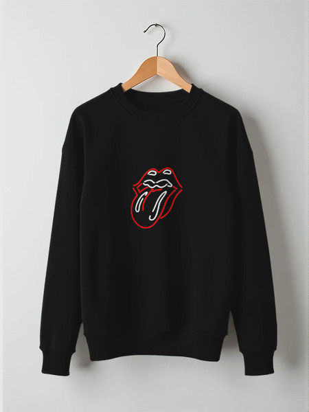 Заказать свитшот в Москве. Свитшот унисекс хлопковый The Rolling Stones от Just kidding - готовые дизайны и нанесение принтов.