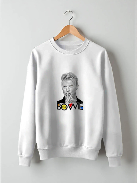 Заказать свитшот в Москве. Свитшот унисекс хлопковый David Bowie от OEX design - готовые дизайны и нанесение принтов.