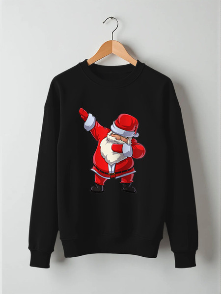 Заказать свитшот в Москве. Свитшот унисекс хлопковый Santa Dab от skynatural - готовые дизайны и нанесение принтов.