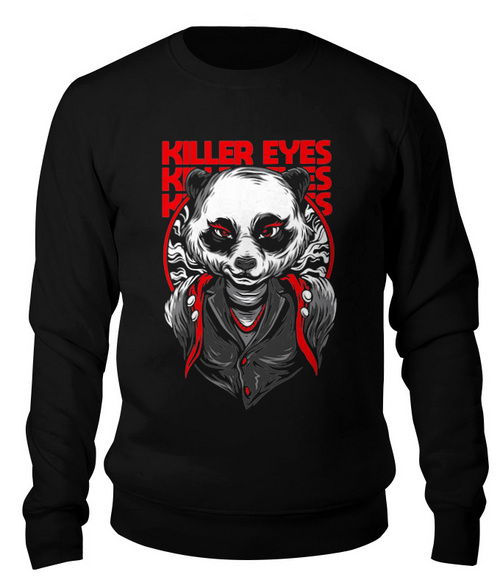 Заказать свитшот в Москве. Свитшот унисекс хлопковый ◈Killer Eyes◈ от balden - готовые дизайны и нанесение принтов.
