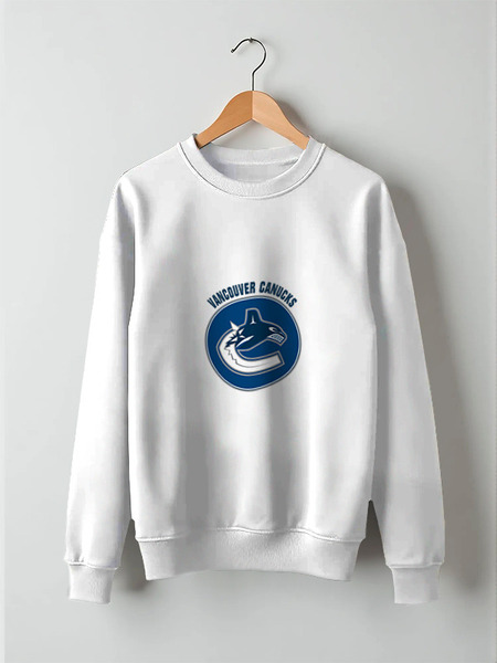 Заказать свитшот в Москве. Свитшот унисекс хлопковый Vancouver Canucks от kspsshop - готовые дизайны и нанесение принтов.