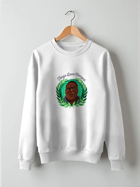 Заказать свитшот в Москве. Свитшот унисекс хлопковый Notorious B.I.G. от fanart - готовые дизайны и нанесение принтов.