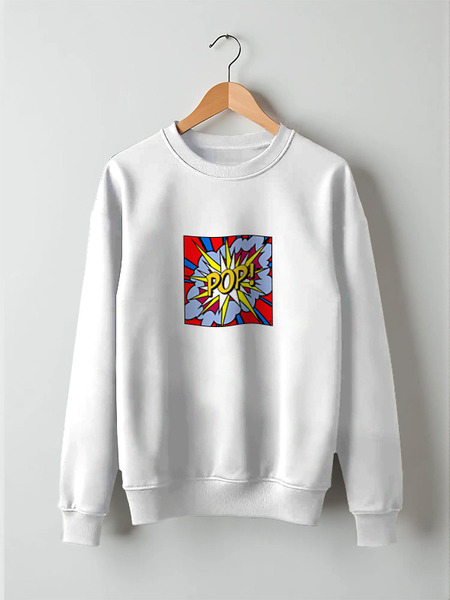 Заказать свитшот в Москве. Свитшот унисекс хлопковый Pop art от dizer - готовые дизайны и нанесение принтов.