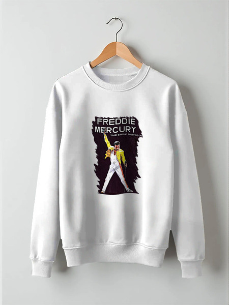 Заказать свитшот в Москве. Свитшот унисекс хлопковый Freddie Mercury - Queen от Leichenwagen - готовые дизайны и нанесение принтов.