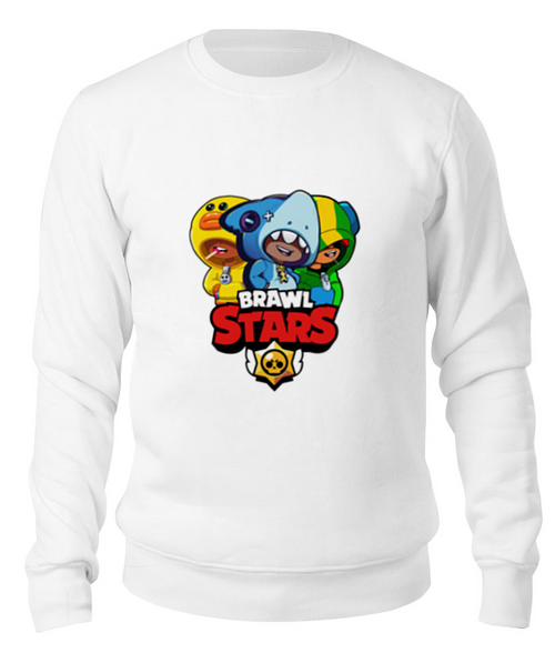 Заказать свитшот в Москве. Свитшот унисекс хлопковый Brawl Stars LEON TRIO от vista12761@rambler.ru - готовые дизайны и нанесение принтов.