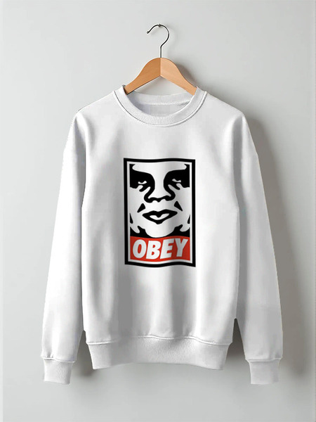 Заказать свитшот в Москве. Свитшот унисекс хлопковый obey. от ansheg - готовые дизайны и нанесение принтов.