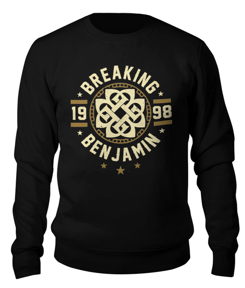 Заказать свитшот в Москве. Свитшот унисекс хлопковый Breaking Benjamin от geekbox - готовые дизайны и нанесение принтов.