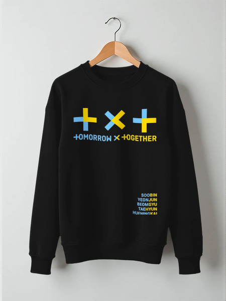 Заказать свитшот в Москве. Свитшот унисекс хлопковый TXT / Tomorrow X Together  от geekbox - готовые дизайны и нанесение принтов.