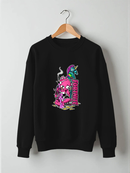 Заказать свитшот в Москве. Свитшот унисекс хлопковый Fortnite, Cuddle Team Leader от geekbox - готовые дизайны и нанесение принтов.