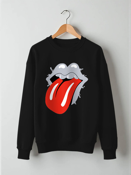 Заказать свитшот в Москве. Свитшот унисекс хлопковый The Rolling Stones от Romanova - готовые дизайны и нанесение принтов.