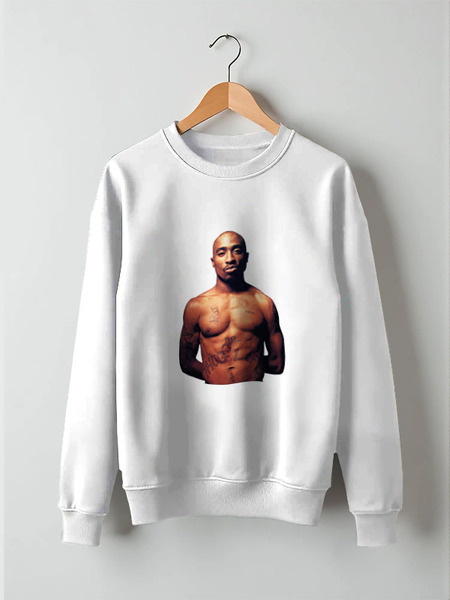 Заказать свитшот в Москве. Свитшот унисекс хлопковый 2 Pac от saniladv - готовые дизайны и нанесение принтов.