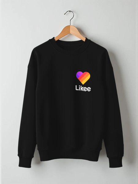Заказать свитшот в Москве. Свитшот унисекс хлопковый Likee  от DESIGNER   - готовые дизайны и нанесение принтов.