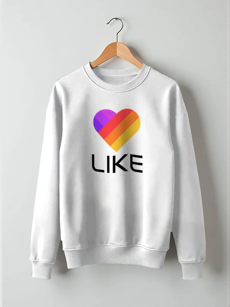 Заказать свитшот в Москве. Свитшот унисекс хлопковый Like  от DESIGNER   - готовые дизайны и нанесение принтов.