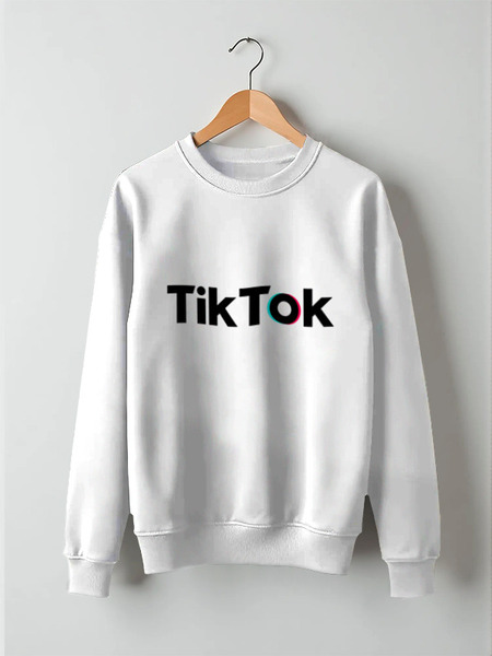 Заказать свитшот в Москве. Свитшот унисекс хлопковый TikTok  от DESIGNER   - готовые дизайны и нанесение принтов.