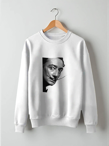 Заказать свитшот в Москве. Свитшот унисекс хлопковый Salvador Dali от Антон Величко - готовые дизайны и нанесение принтов.