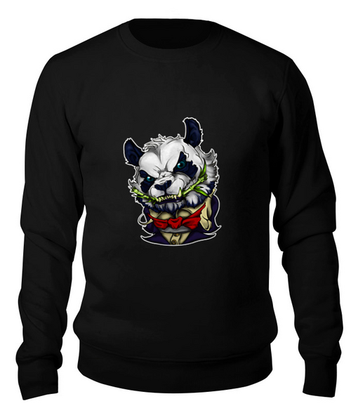 Заказать свитшот в Москве. Свитшот унисекс хлопковый Panda  от T-shirt print  - готовые дизайны и нанесение принтов.