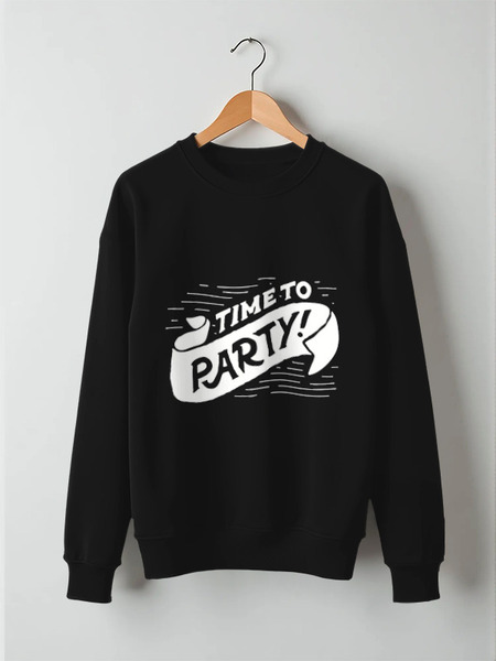 Заказать свитшот в Москве. Свитшот унисекс хлопковый Party от Hop Shop - готовые дизайны и нанесение принтов.