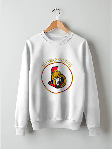 Заказать свитшот в Москве. Свитшот унисекс хлопковый Ottawa Senators от kspsshop - готовые дизайны и нанесение принтов.