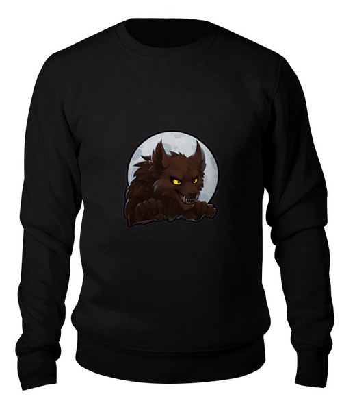 Заказать свитшот в Москве. Свитшот унисекс хлопковый Werewolf от rinkusu - готовые дизайны и нанесение принтов.