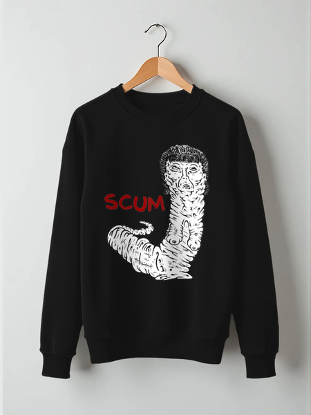 Заказать свитшот в Москве. Свитшот унисекс хлопковый Scum art от Leichenwagen - готовые дизайны и нанесение принтов.