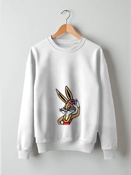 Заказать свитшот в Москве. Свитшот унисекс хлопковый Bugs Bunny_woman от Printio - готовые дизайны и нанесение принтов.