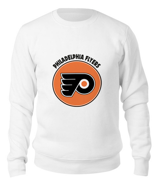 Заказать свитшот в Москве. Свитшот унисекс хлопковый Philadelphia Flyers от kspsshop - готовые дизайны и нанесение принтов.