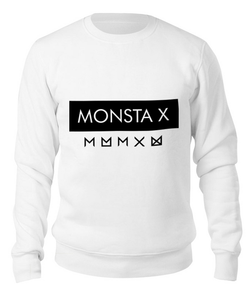 Заказать свитшот в Москве. Свитшот унисекс хлопковый Monsta X от geekbox - готовые дизайны и нанесение принтов.