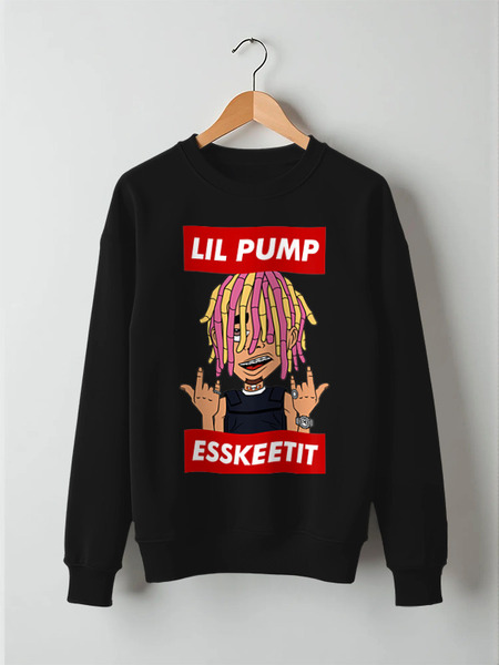 Заказать свитшот в Москве. Свитшот унисекс хлопковый Lil Pump от geekbox - готовые дизайны и нанесение принтов.