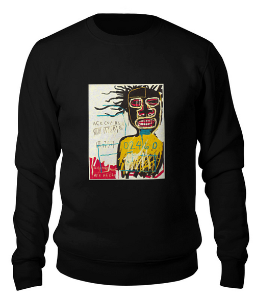 Заказать свитшот в Москве. Свитшот унисекс хлопковый Jean-Michel Basquiat от Just kidding - готовые дизайны и нанесение принтов.