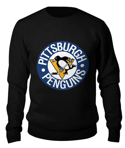 Заказать свитшот в Москве. Свитшот унисекс хлопковый Pittsburgh Penguins от Евгения Железкина - готовые дизайны и нанесение принтов.