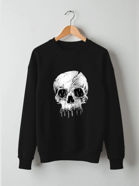 Заказать свитшот в Москве. Свитшот унисекс хлопковый Skull Art от Leichenwagen - готовые дизайны и нанесение принтов.