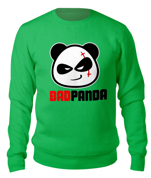 Заказать свитшот в Москве. Свитшот унисекс хлопковый Bad Panda от T-shirt print  - готовые дизайны и нанесение принтов.