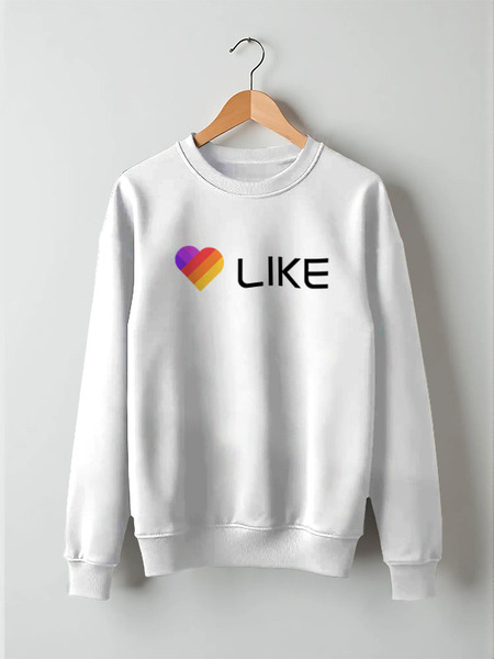 Заказать свитшот в Москве. Свитшот унисекс хлопковый Like  от DESIGNER   - готовые дизайны и нанесение принтов.