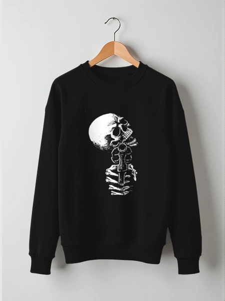 Заказать свитшот в Москве. Свитшот унисекс хлопковый Skull Art от Leichenwagen - готовые дизайны и нанесение принтов.