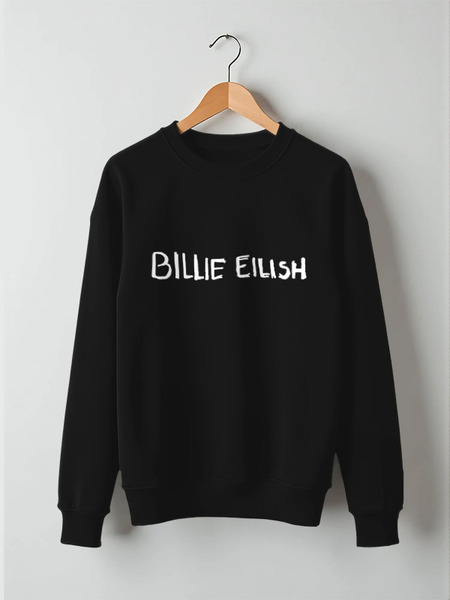 Заказать свитшот в Москве. Свитшот унисекс хлопковый Billie Eilish от DESIGNER   - готовые дизайны и нанесение принтов.