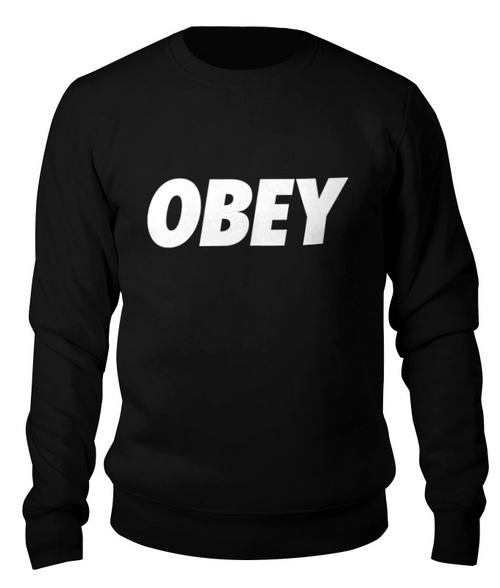 Заказать свитшот в Москве. Свитшот унисекс хлопковый OBEY  от DESIGNER   - готовые дизайны и нанесение принтов.