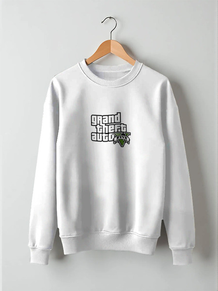 Заказать свитшот в Москве. Свитшот унисекс хлопковый Grand Theft Auto 5 от VashAdmin - готовые дизайны и нанесение принтов.