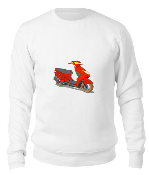 Заказать свитшот в Москве. Свитшот унисекс хлопковый МОПЕД от Vinli.shop  - готовые дизайны и нанесение принтов.