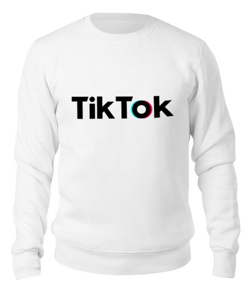 Заказать свитшот в Москве. Свитшот унисекс хлопковый TikTok  от DESIGNER   - готовые дизайны и нанесение принтов.