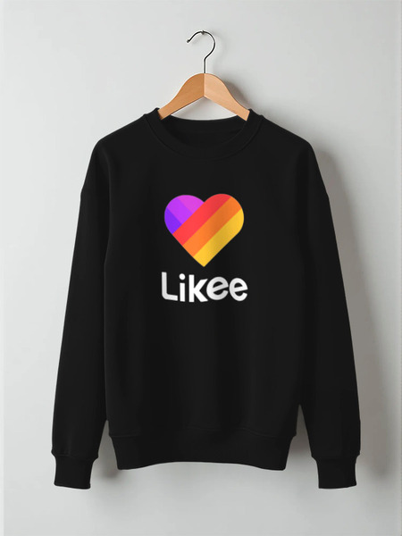 Заказать свитшот в Москве. Свитшот унисекс хлопковый Likee  от DESIGNER   - готовые дизайны и нанесение принтов.