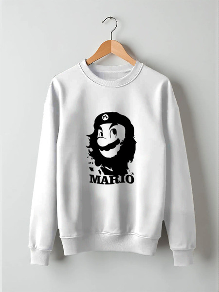 Заказать свитшот в Москве. Свитшот унисекс хлопковый Mario x Che  от coolmag - готовые дизайны и нанесение принтов.