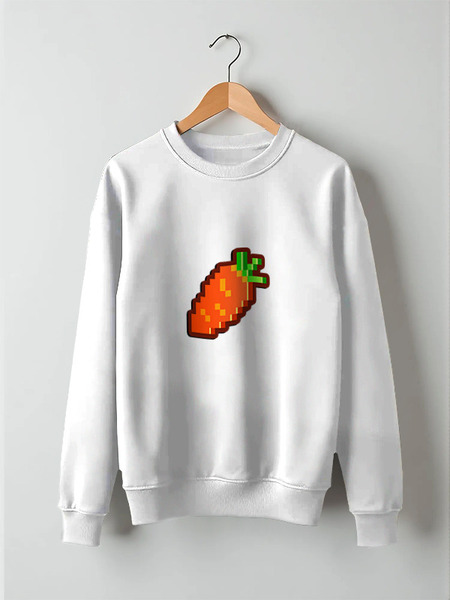 Заказать свитшот в Москве. Свитшот унисекс хлопковый МОРКОВКА от Vinli.shop  - готовые дизайны и нанесение принтов.